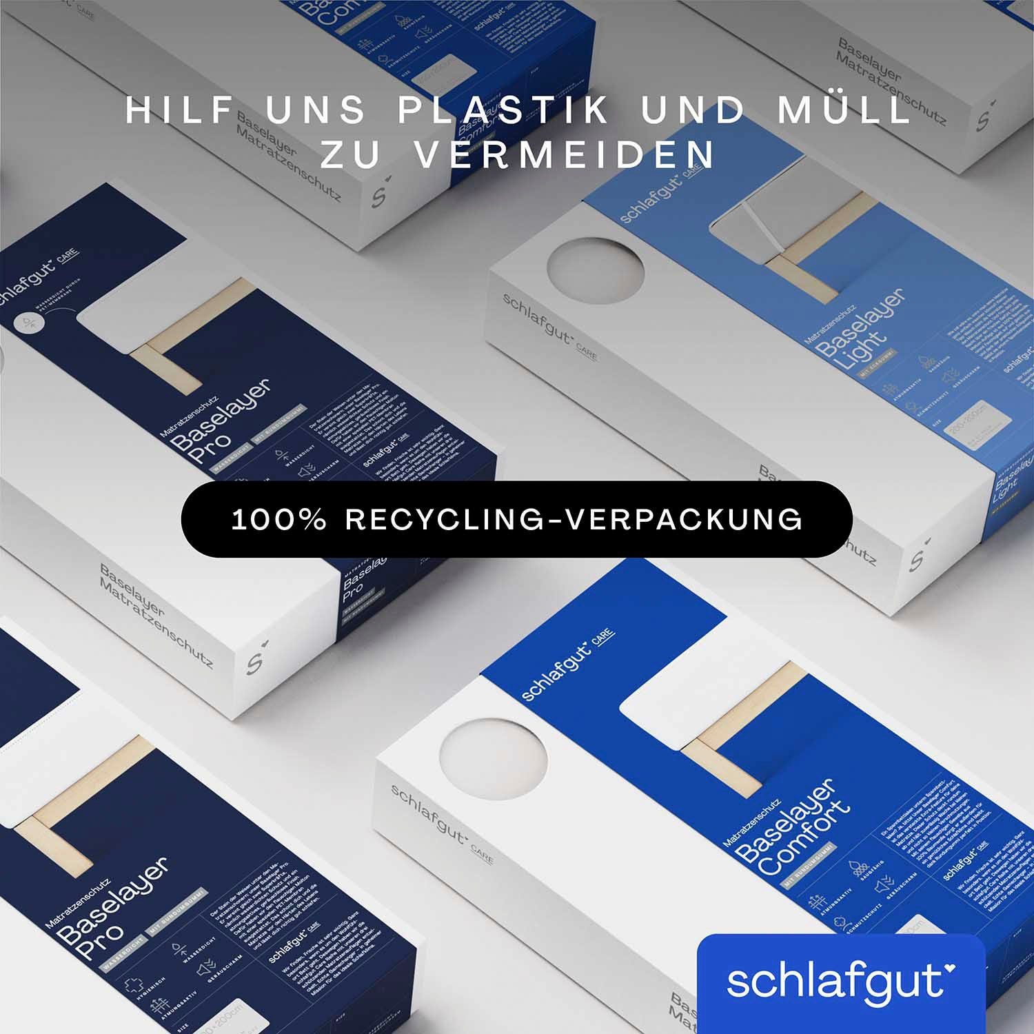 Matratzenauflage Baselayer Matratzenschutz Pro Schlafgut, wasserundurchlässig