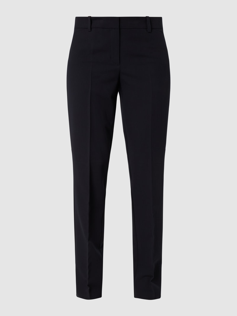 Stoffhose mit Stretch-Anteil in marineblau