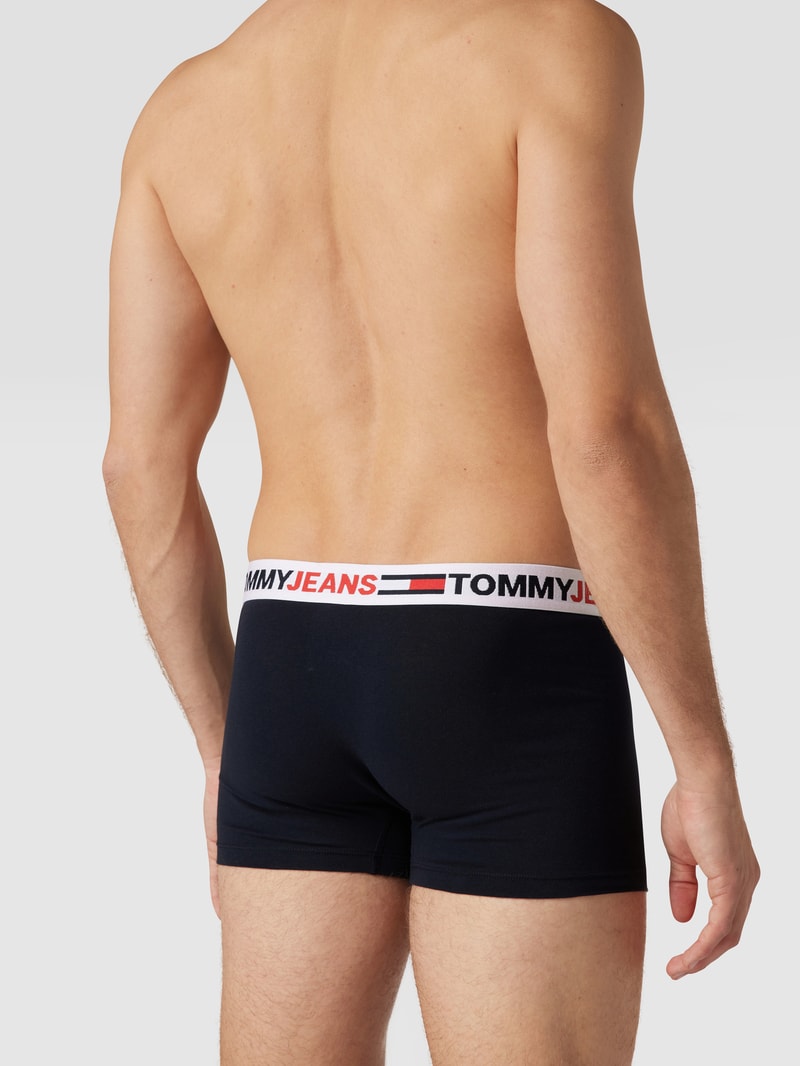 Trunks mit Label-Schriftzug in dunkelblau