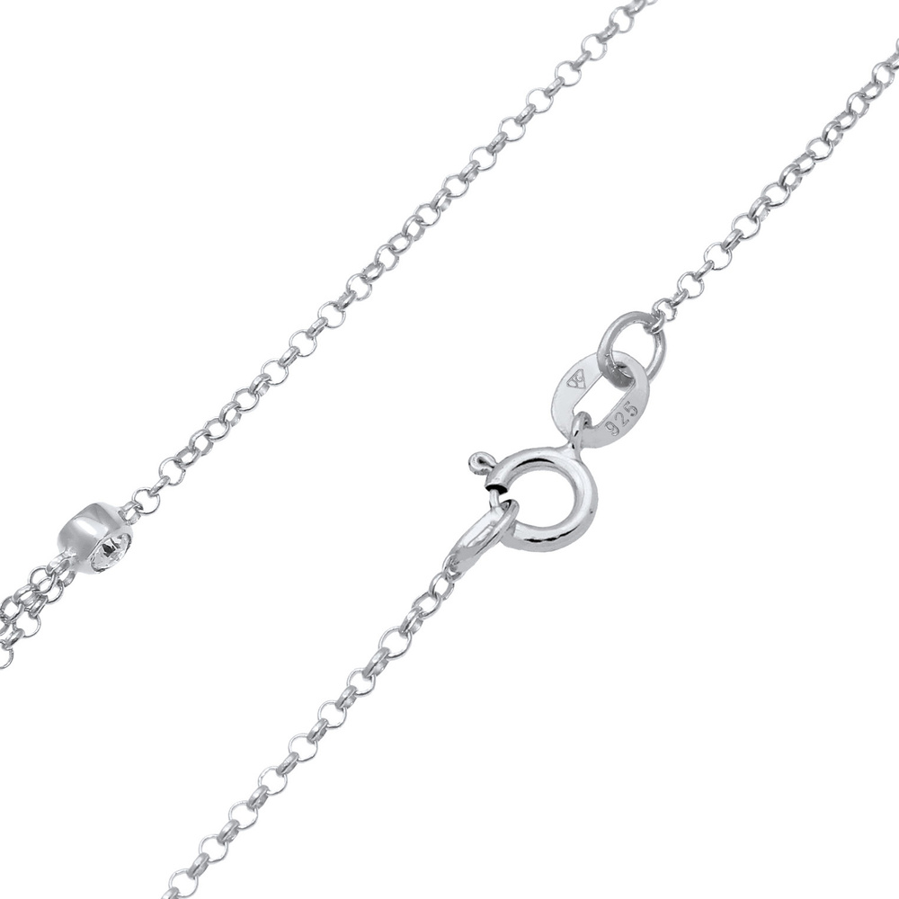 Elli Elli Collier Femmes Basique Couches Look avec Cristaux en Argent Sterling 925 collier