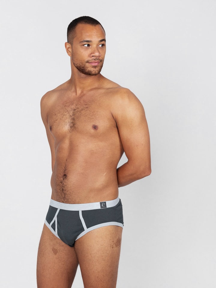 Erlich Textil  Slip THEO in graphit günstig kaufen