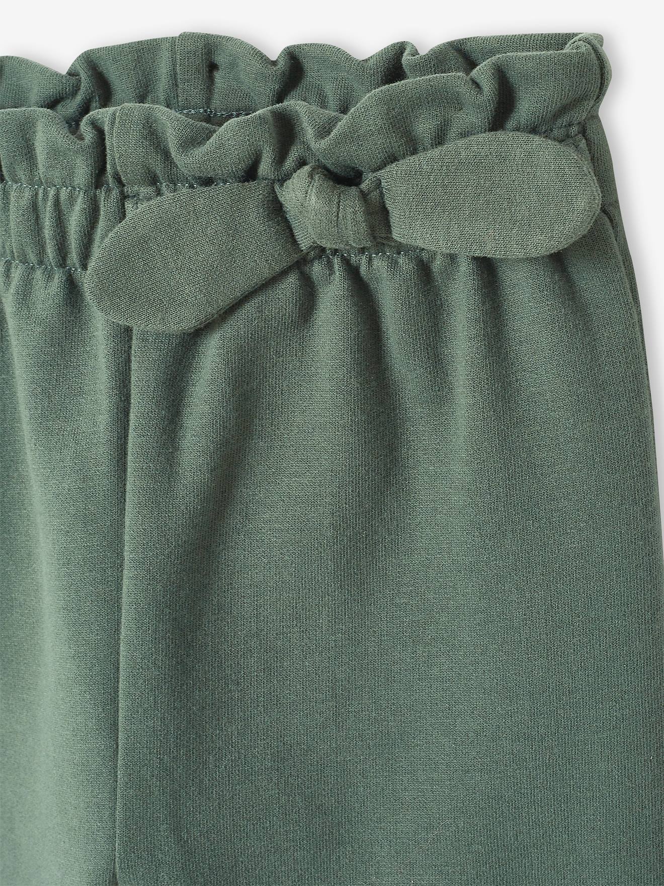 Pantalon en molleton bébé taille élastiquée BASICS vert bouteille