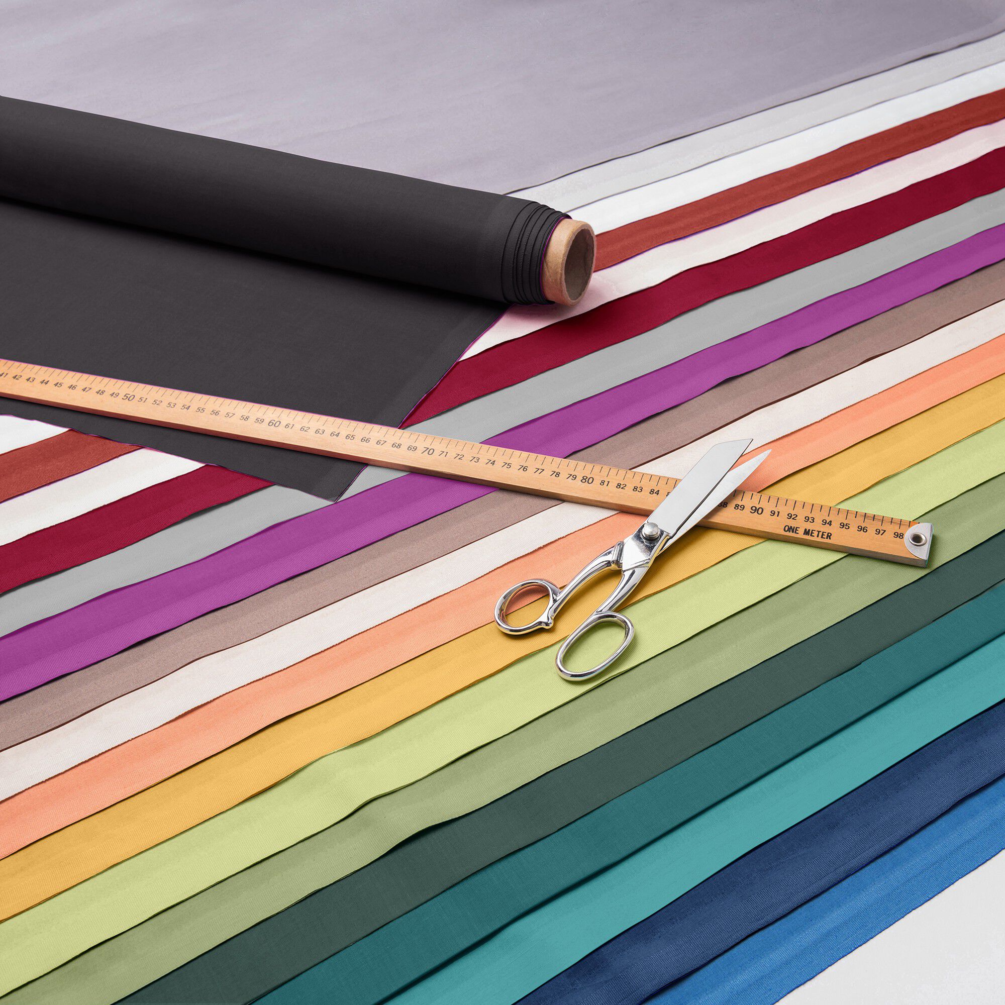 Tissu au mètre uni