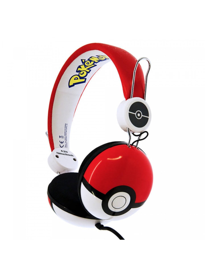 COFI 1453 Kabelgebundene Kopfhörer für Kinder OTL Pokemon Pokeball in Rot günstig kaufen onesize