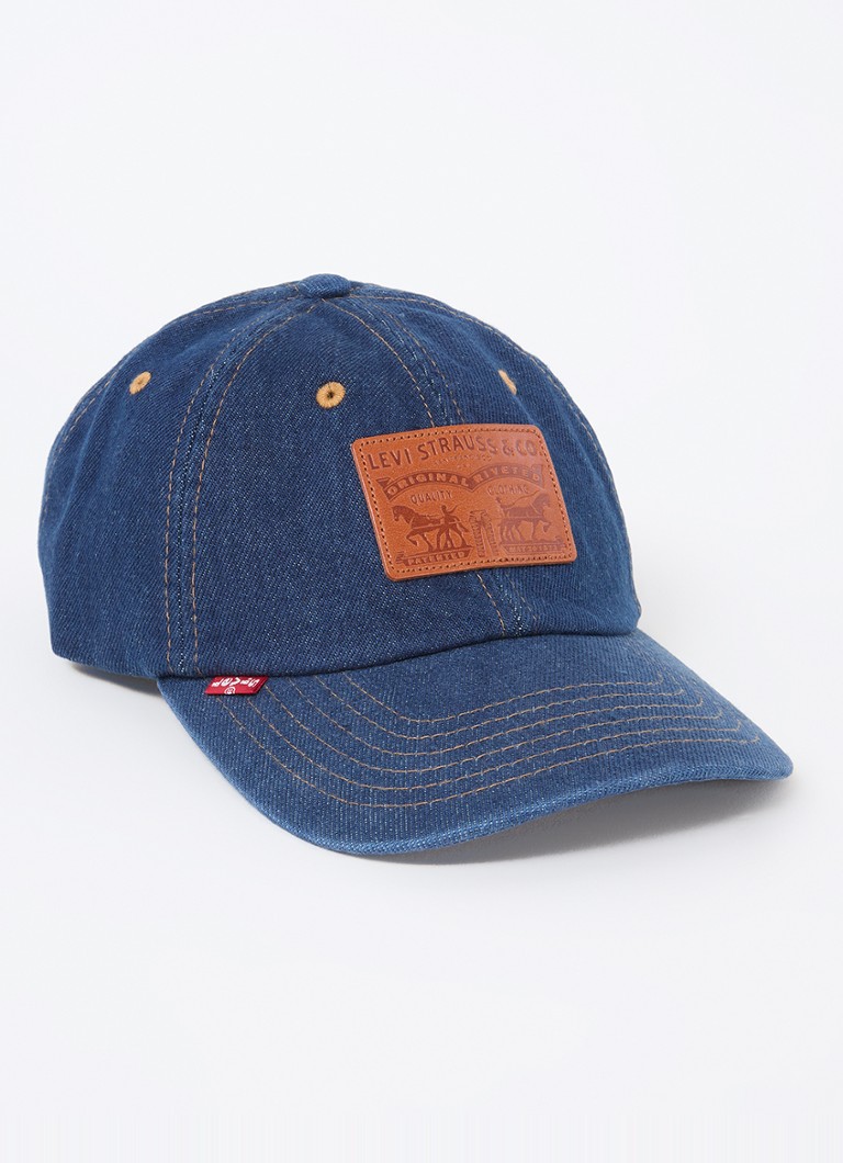 Levi's Relaxed Dad denim cap with logo