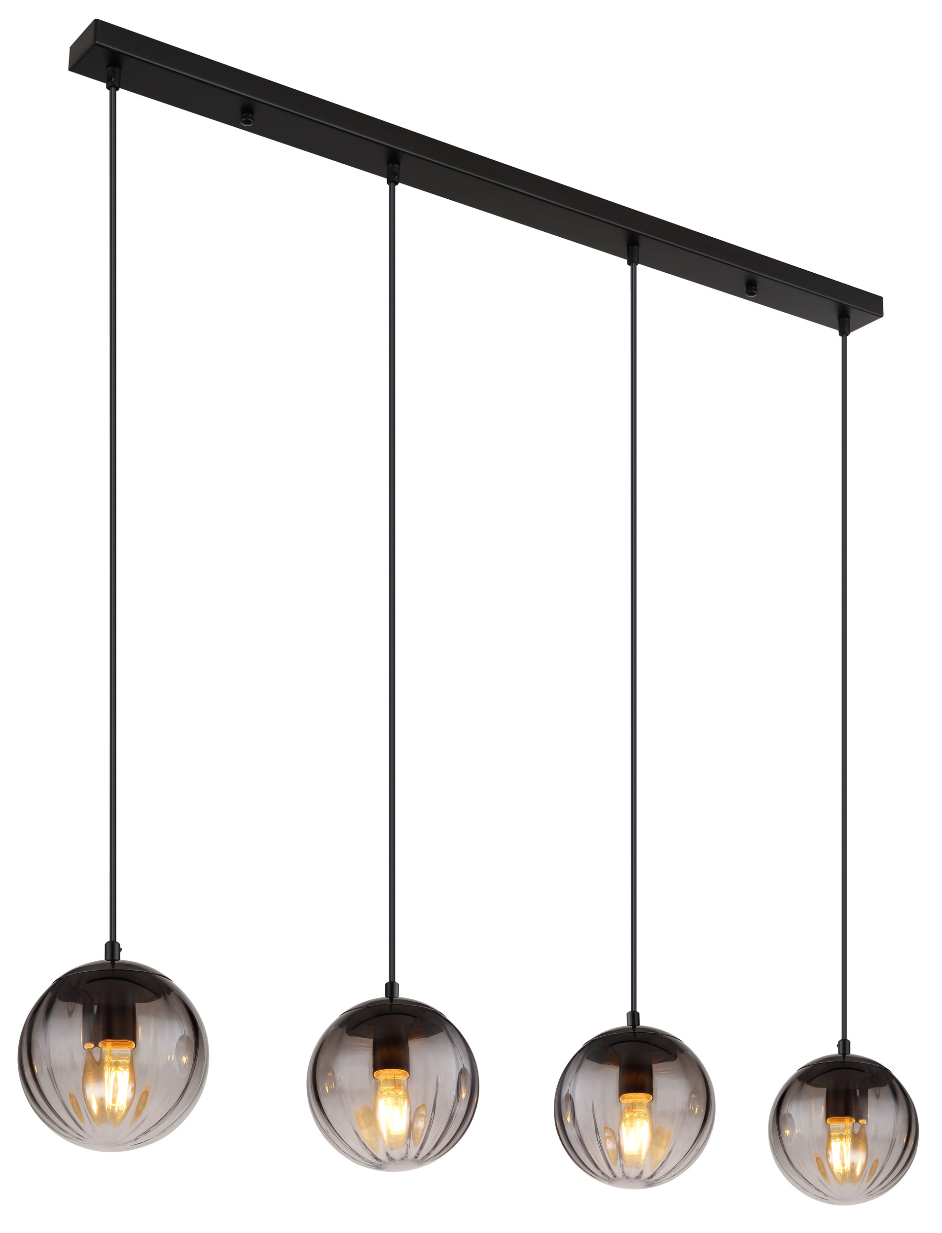 GloboLED-Pendelleuchte 4flg