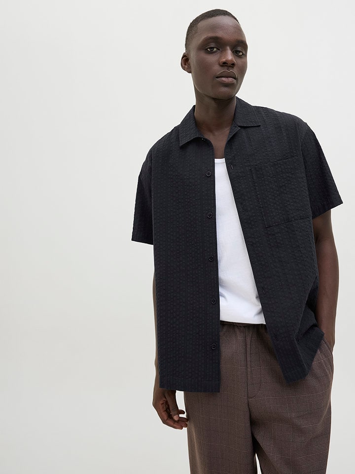Jack & Jones Hemd - Regular fit - in Schwarz günstig kaufen