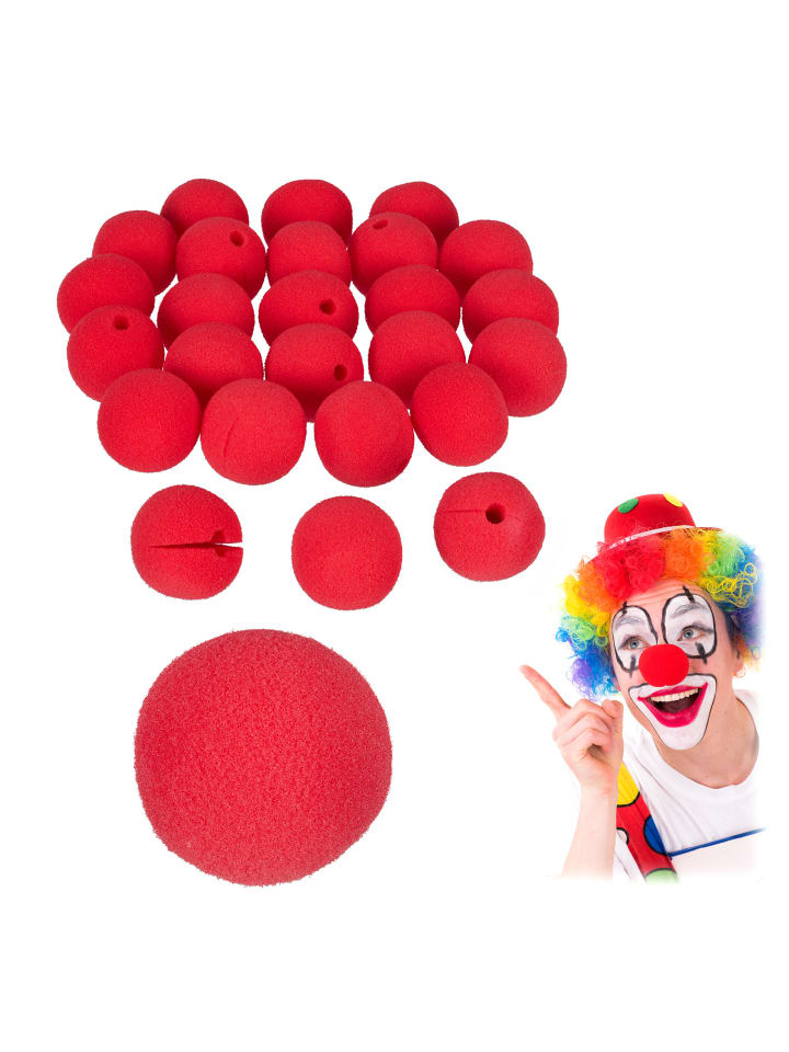 relaxdays 25x Clownsnasen in Rot günstig kaufen onesize