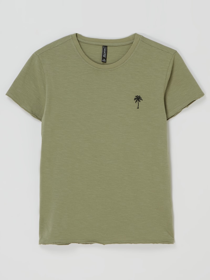 T-Shirt aus Baumwolle in lindgrün