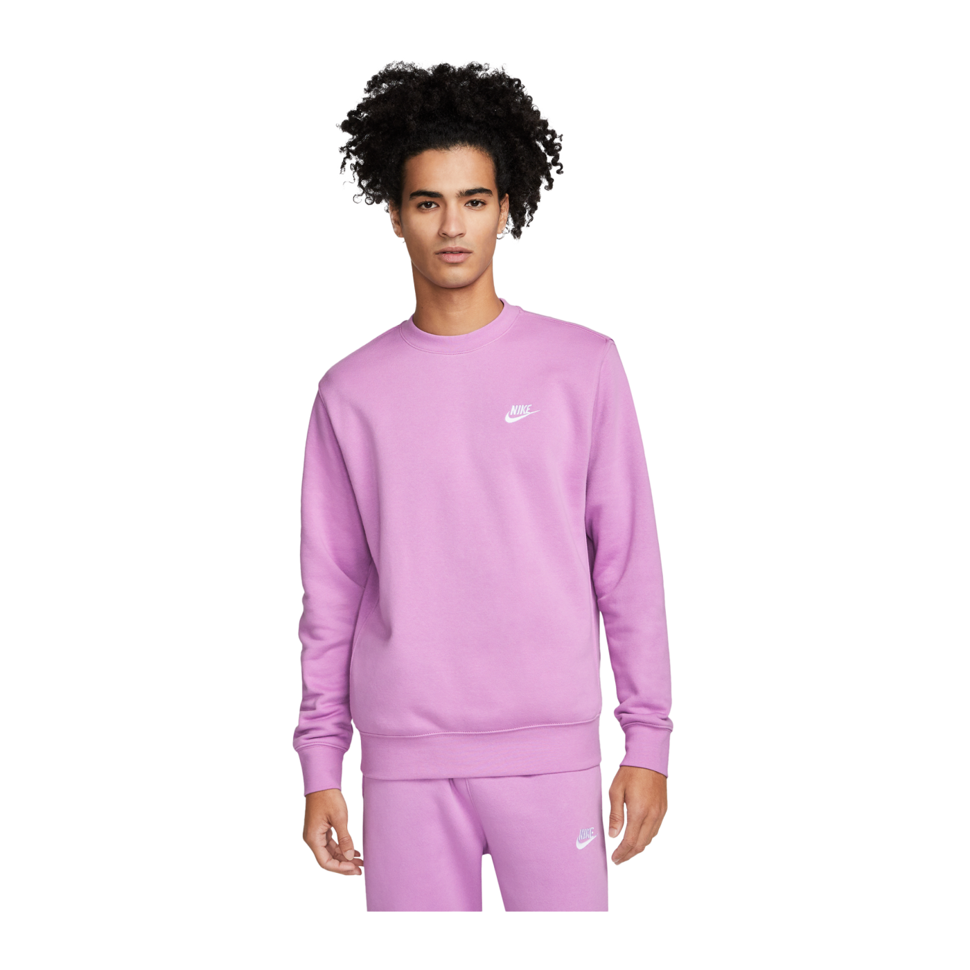 Nike Club Crew Sweatshirt Lila Weiss F591