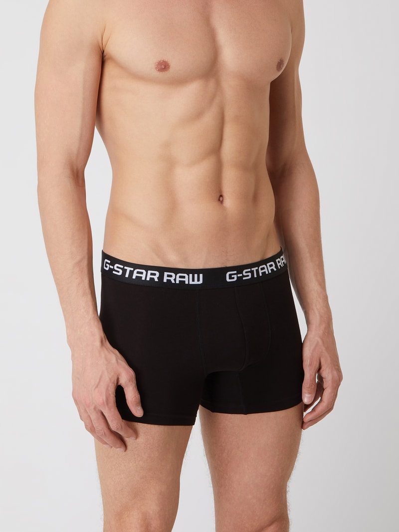 Trunks aus Baumwoll-Elasthan-Mix in schwarz