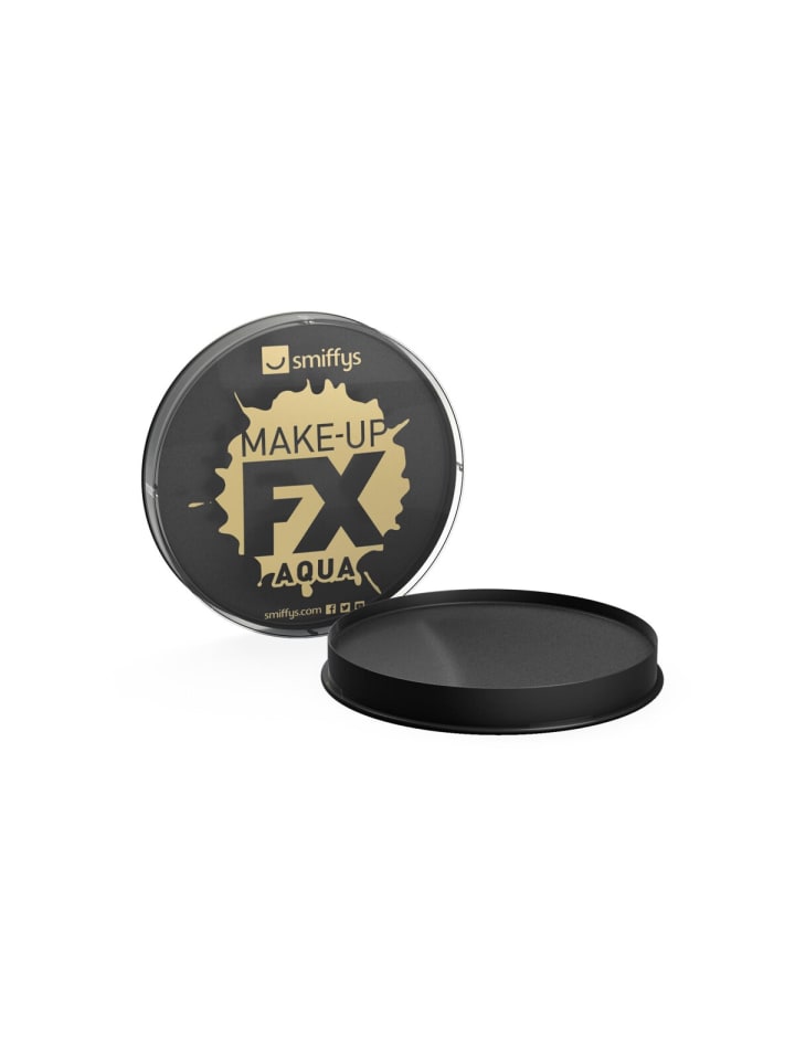 COFI 1453 Smiffys Make-Up FX Aqua Gesichts- und Körperfarbe – Schwarz, 16ml in Schwarz günstig kaufen onesize