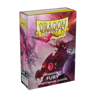Dragon Shield Japanese size Matte Dual Sleeves - Fury Alaria, Commonwealth Champion (60)
