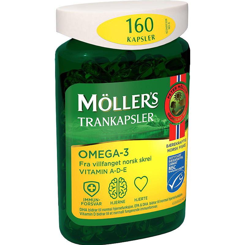 Möller's Möller`s trankapsler Omega -3 160 stk