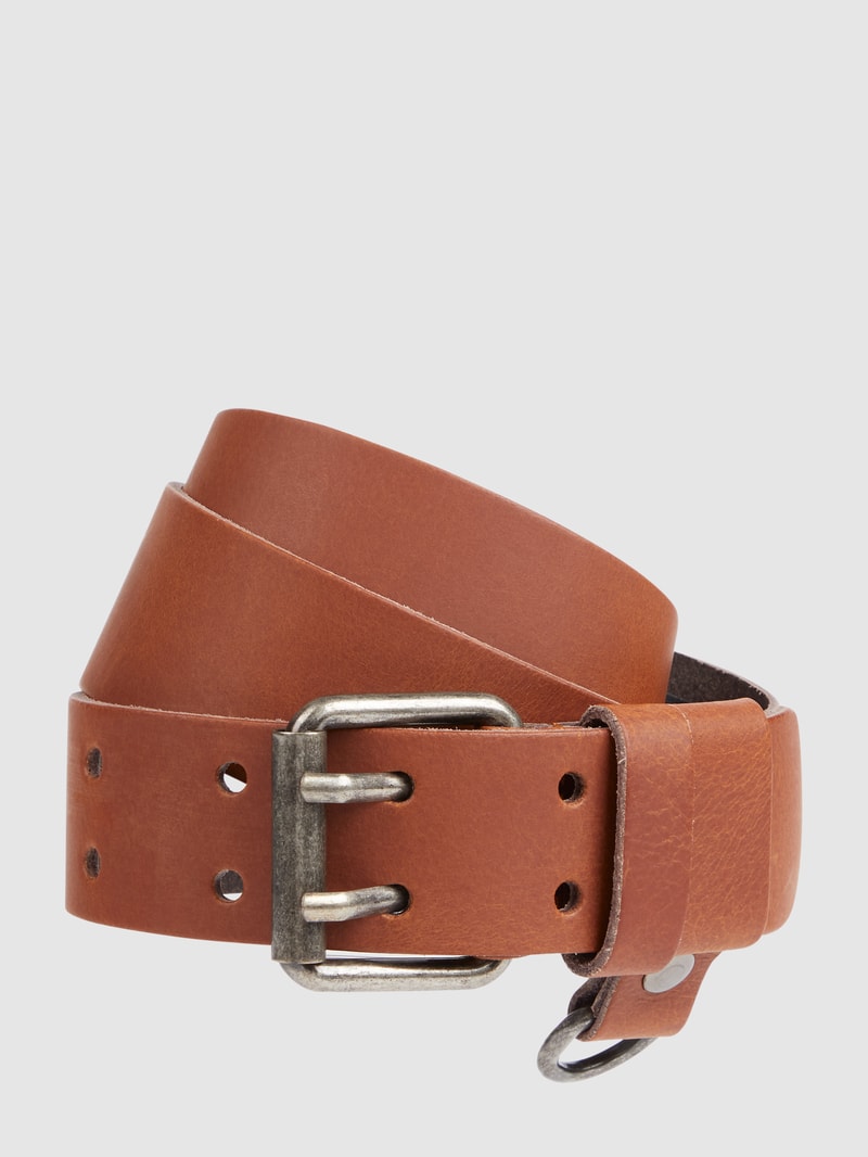 Weekender mit Logo Modell 'Kylo' in cognac