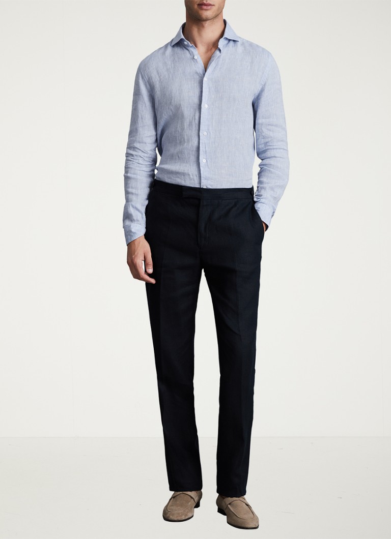 Pantaloni slim fit din in Reiss Kin cu buzunare laterale