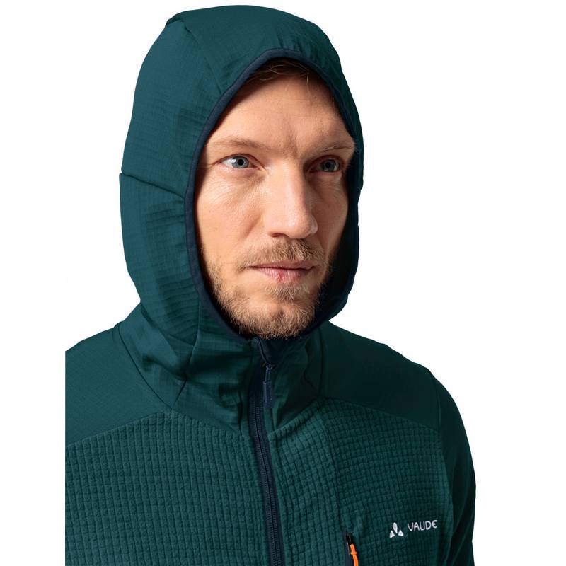 VAUDE Men's Monviso Hooded Grid Fleece Jacket Outdoorjacke Herren
