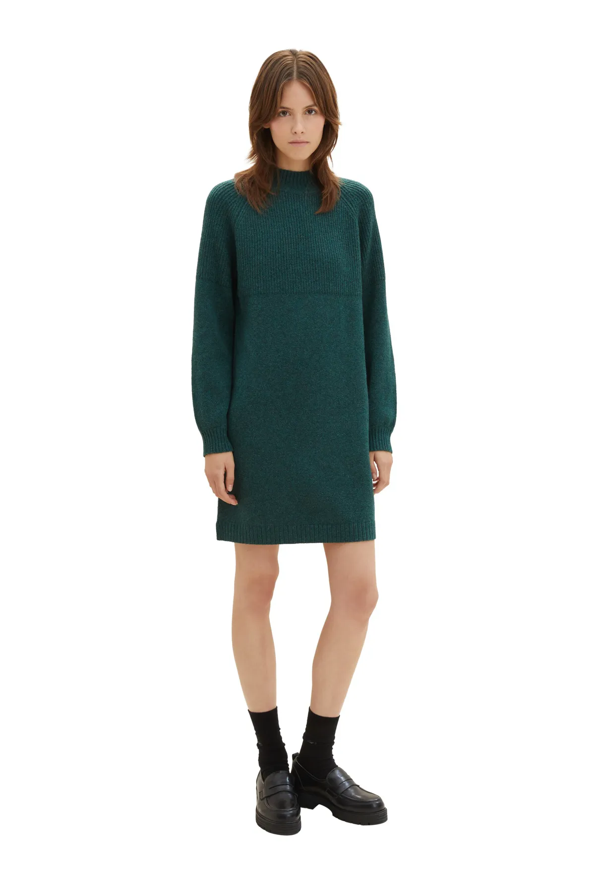 Tom Tailor Denim  Kleid Damen/Mädchen Midnight Forest Green Mélange