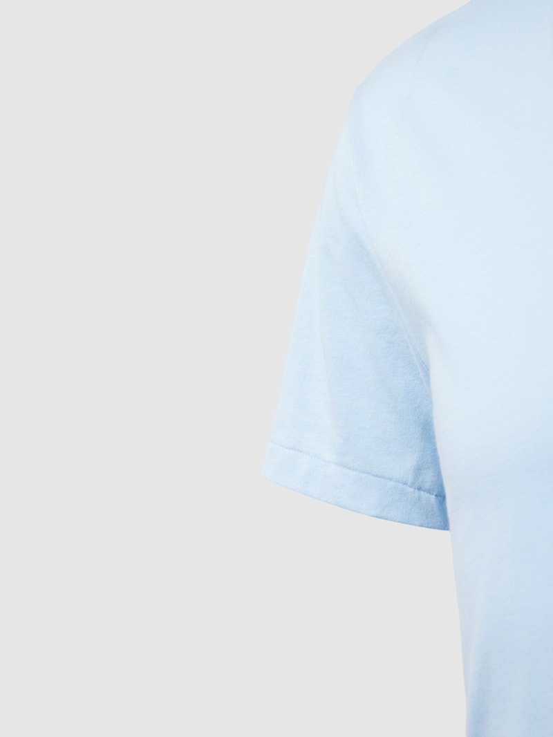 T-shirt Set mit Label-Stitching Modell 'Crew' in blau