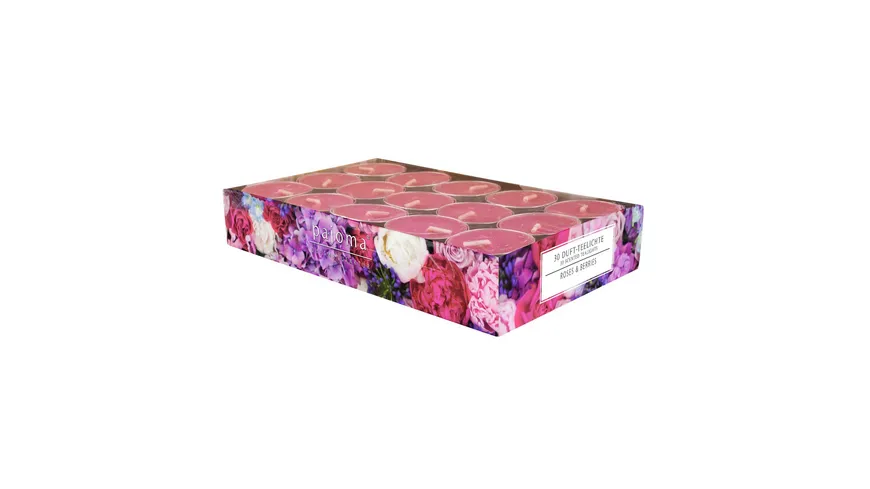 pajoma Teelichter Roses& Berries Rosa