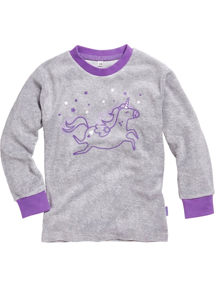 Playshoes Schlafanzug Frottee Einhorn in Violett günstig kaufen