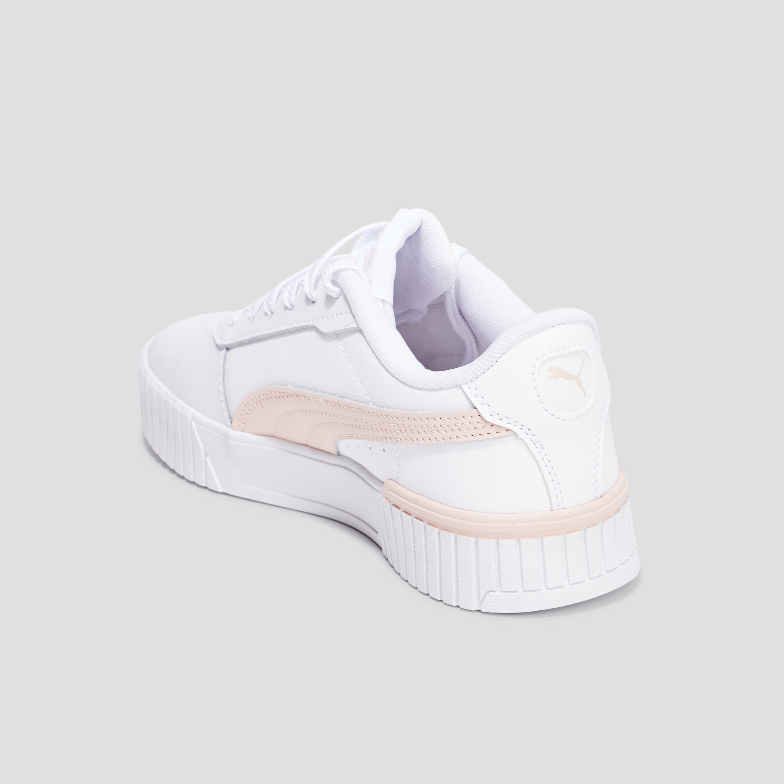 Tennis basses à lacets en cuir Puma blanc fille | La Halle