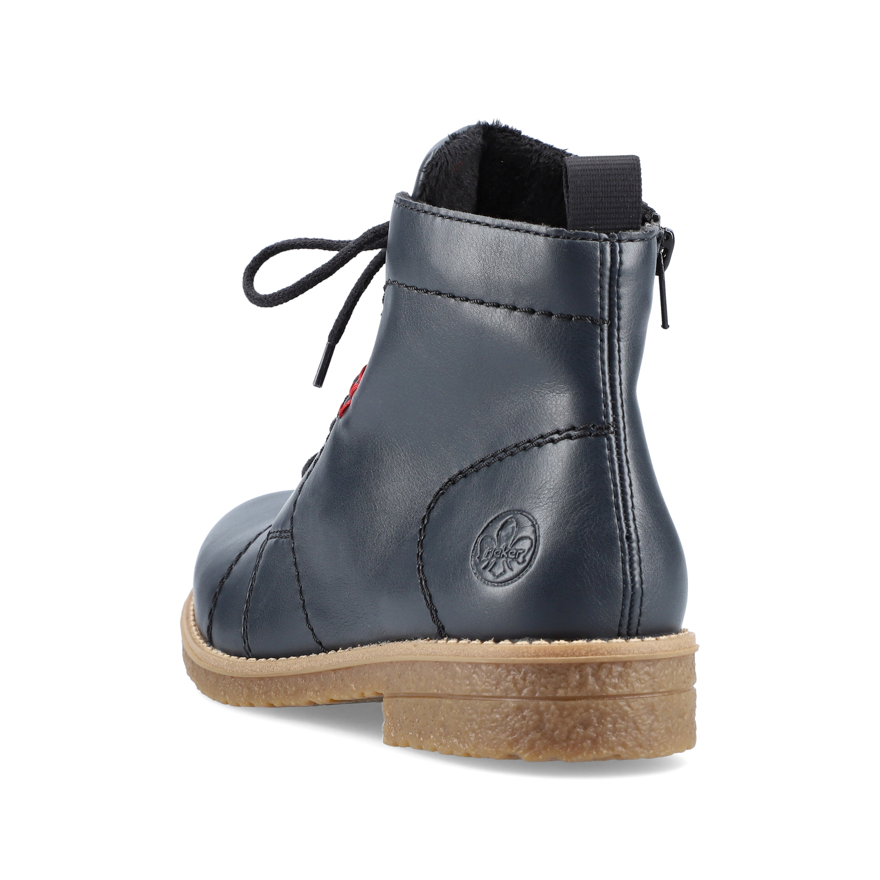 Rieker Damen Schnürstiefel marineblau