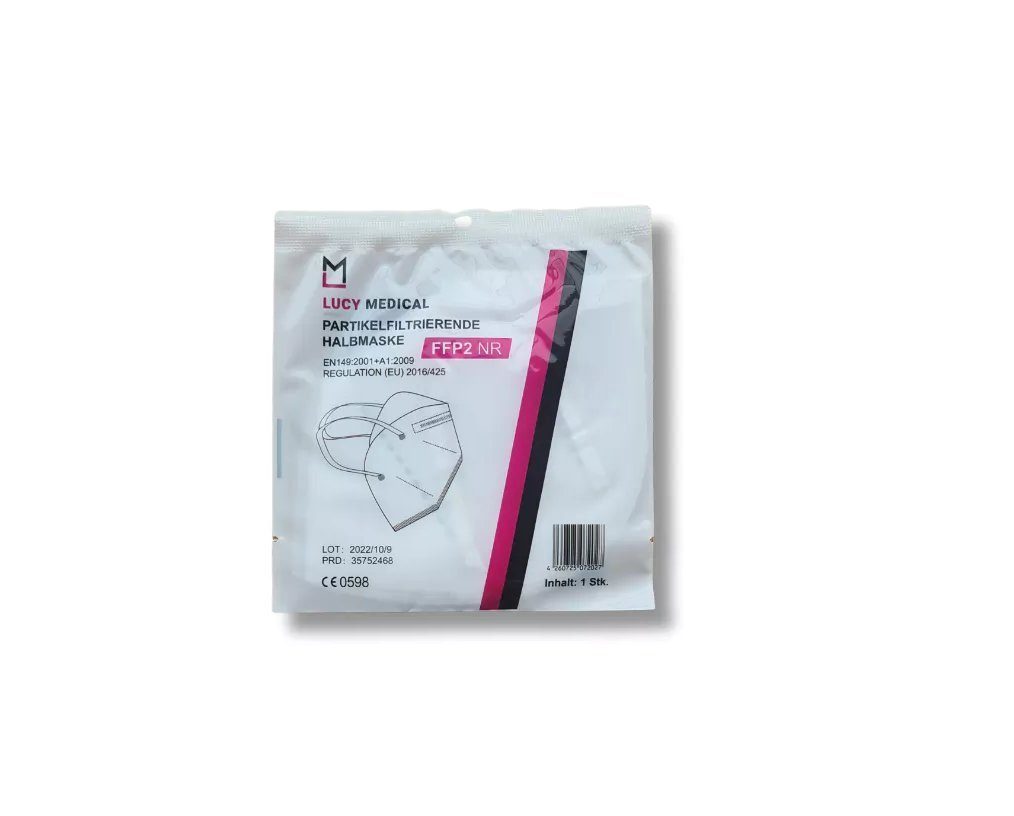 Lucy Medical Gesichtsmaske FFP2 Masken Maske Atemschutzmaske Mundschutz CE zertifiziert 20er Box, 20-tlg.