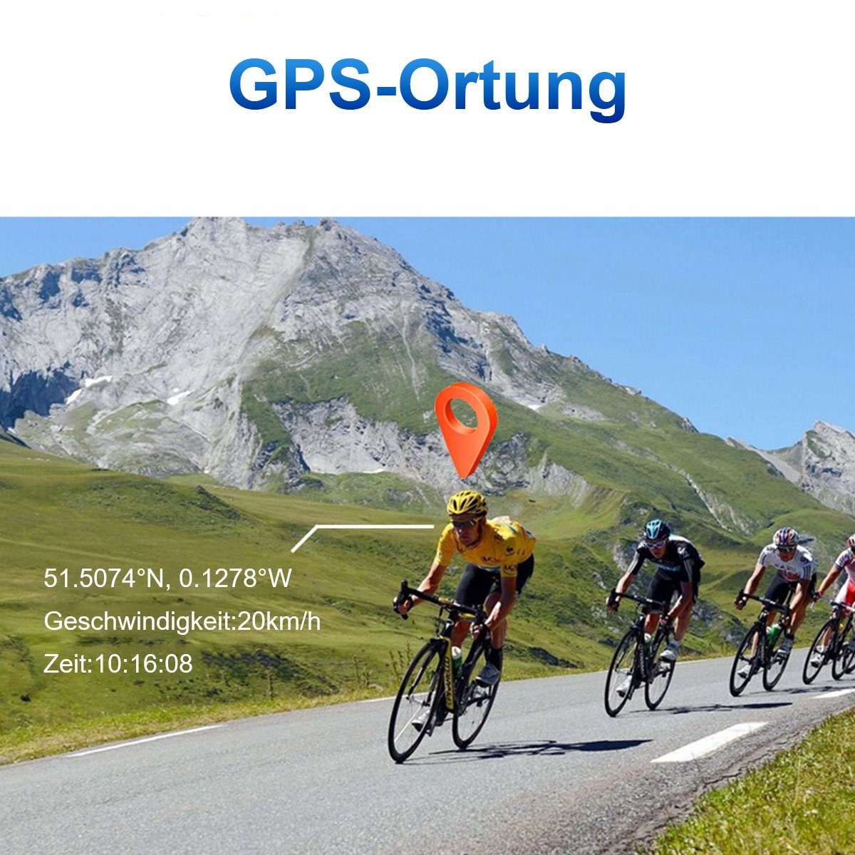 Yoyaxi Fahrrad-Motorrad-Fahrsport-Dashcam 4K, wasserdicht, WiFi-fähig. Dashcam (WLAN-Verbindung für Mobiltelefone, 155°-Weitwinkelansicht)