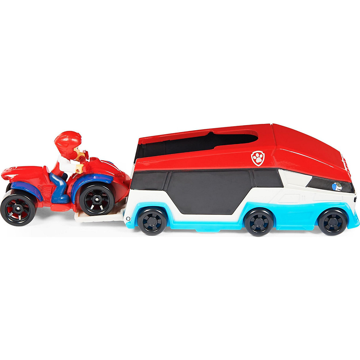 Paw Patrol True Metal Team Fahrzeuge 2er Set mit Paw Patroller und Ryder im Quad, Maßstab 1:55, Spielzeug für Kinder ab 3 Jahren