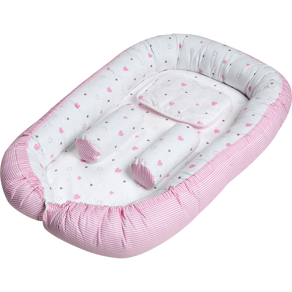 Babynest Herzchen, rosa