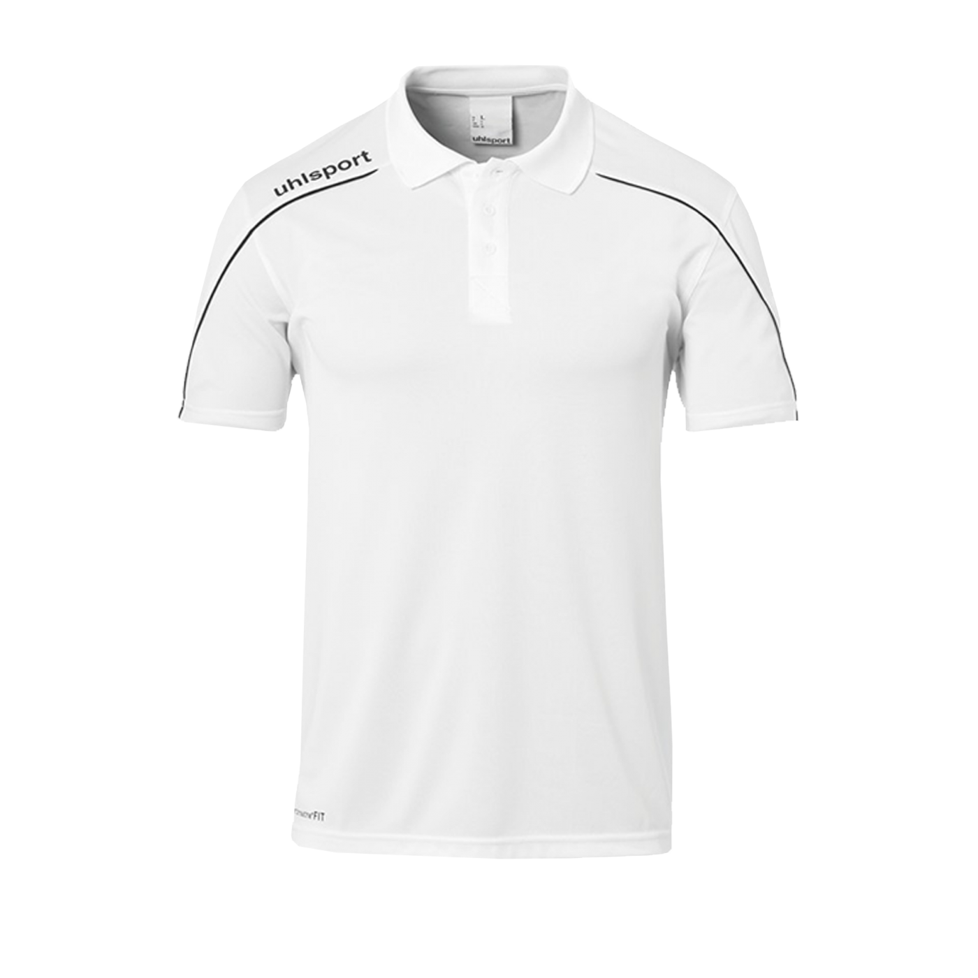 Uhlsport Stream 22 Poloshirt Weiss Schwarz F02