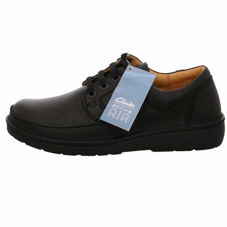 CLARKS Komfort Schnürer schwarz Nature 2