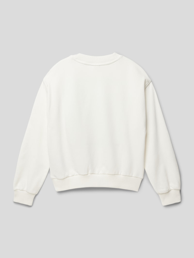 Sweatshirt mit Motiv-Print in weiß