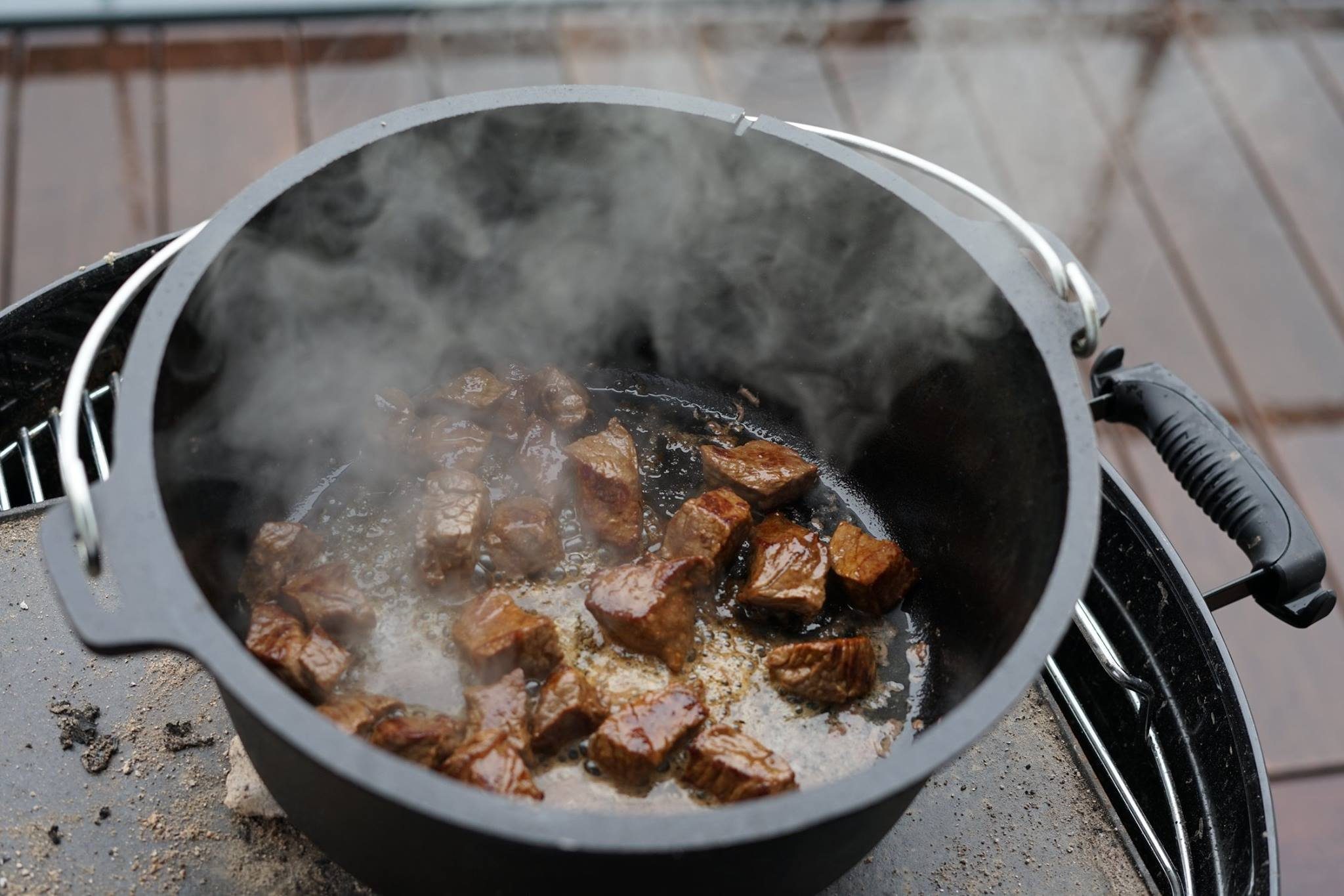 BBQ-Toro Grilltopf Dutch Oven DO9PX, 9,0 L Premium Gusseisen Kochtopf, Gusstopf, Gusseisen (4-tlg)