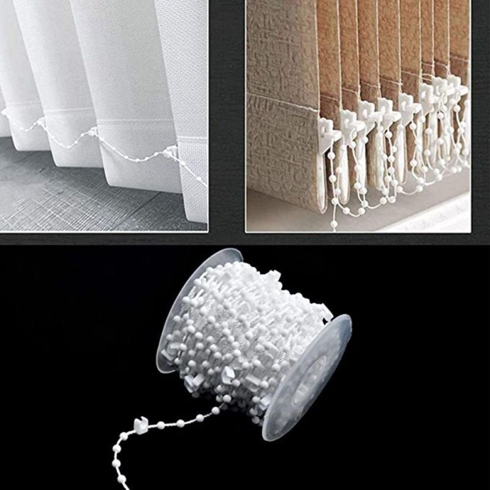 Design-Set 20 Stück Lamellen Gewichte Vertikaljalousie,Kette Rollokette, Fokelyi