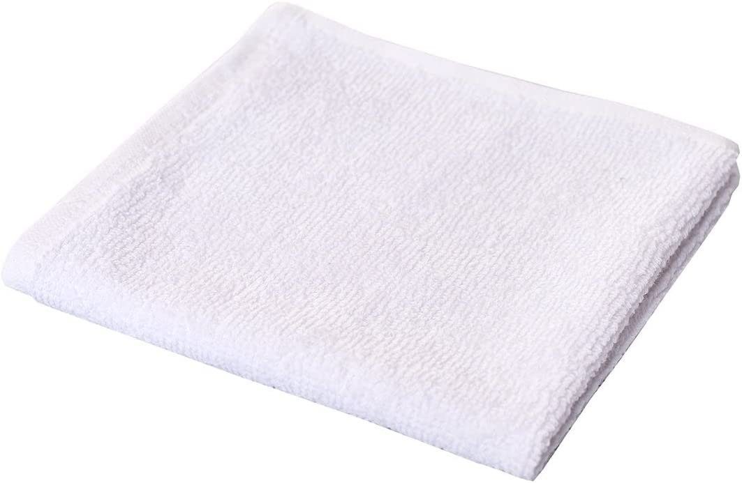 Carenesse Seiftuch 30x30 cm weiß, 6-er Pack Gesichtstuch Babytuch Gästetuch Minitowel, 100% Baumwolle fusselfrei saugstark weich Mini Handtuch Toilettentuch