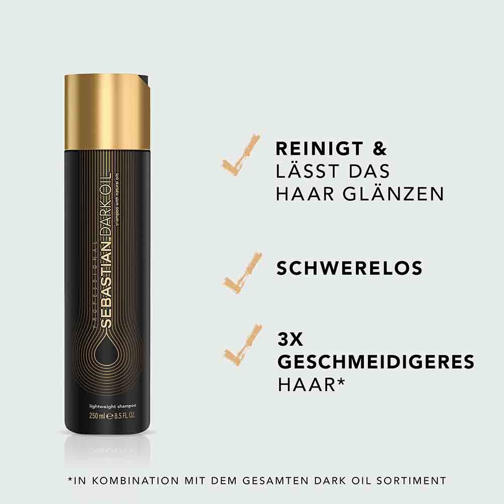 Sebastian Professional Professionelle Shampoos Dark Oil Shampoo - für schwerelosen Glanz