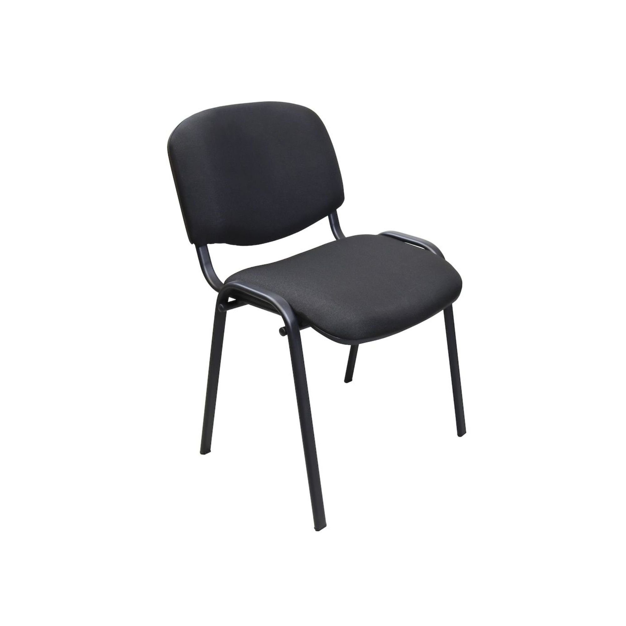 PROREGAL® Stapelstuhl SparSet Stapelstuhl Blackbird, HxBxT 82x52x55cm, Armlehne, Schwarz