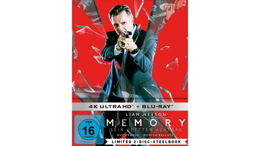 Memory - Sein letzter Auftrag LTD. - 4K UHD 2-Disc-Steelbook  (4K Ultra HD) (+ Blu-ray)