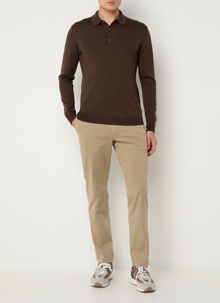 Polo Boggi Milano de malha fina e corte regular, feita de lã.