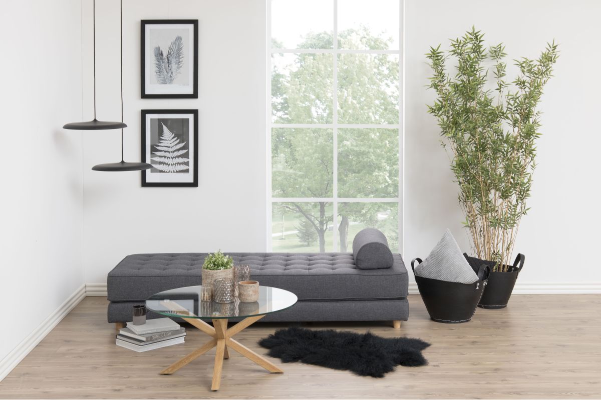 Couchtisch Heaven Eiche Glas