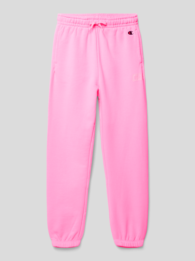 Sweatpants mit Label-Details Modell 'Rochester' in rosa