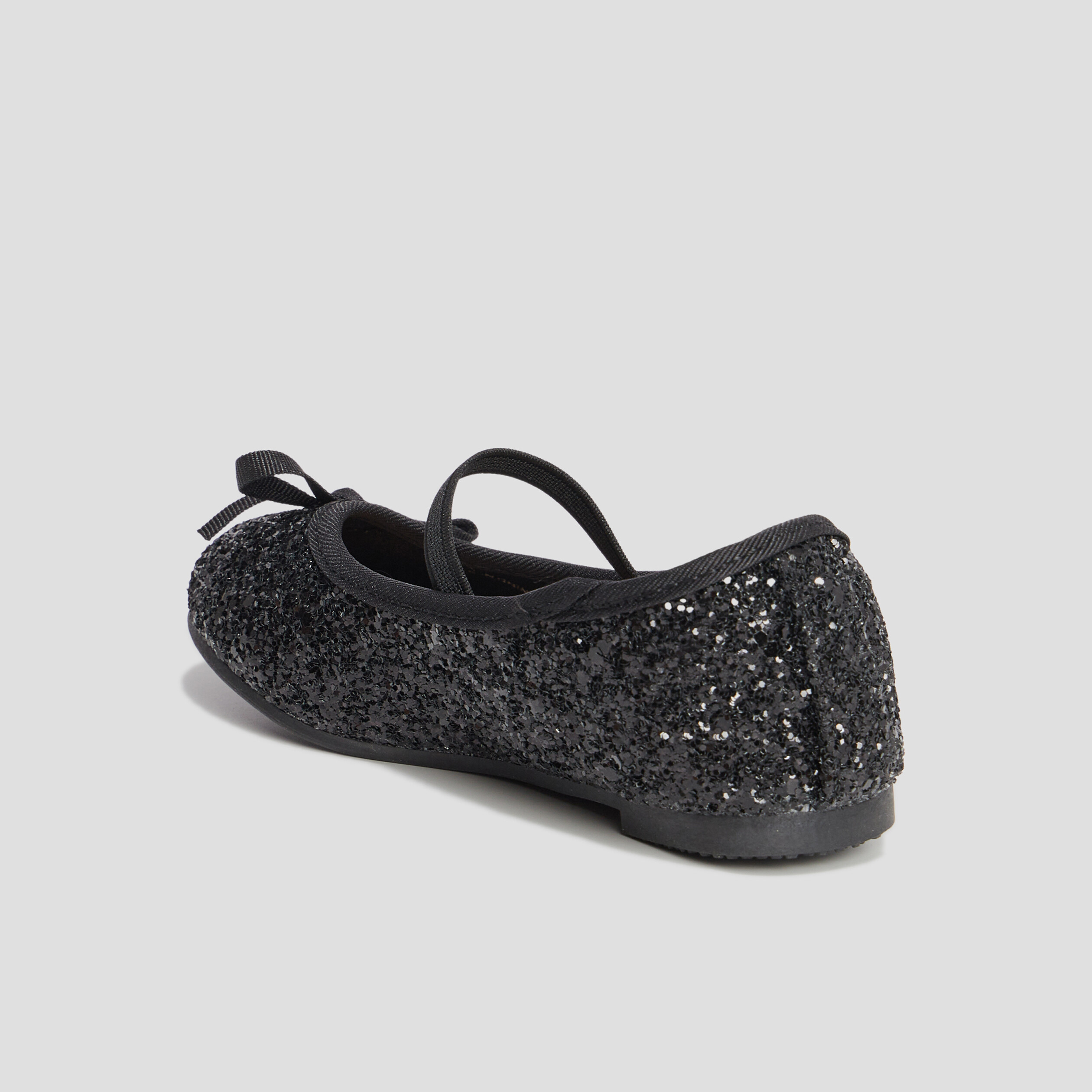 Ballerines à paillettes avec bride noir fille | La Halle