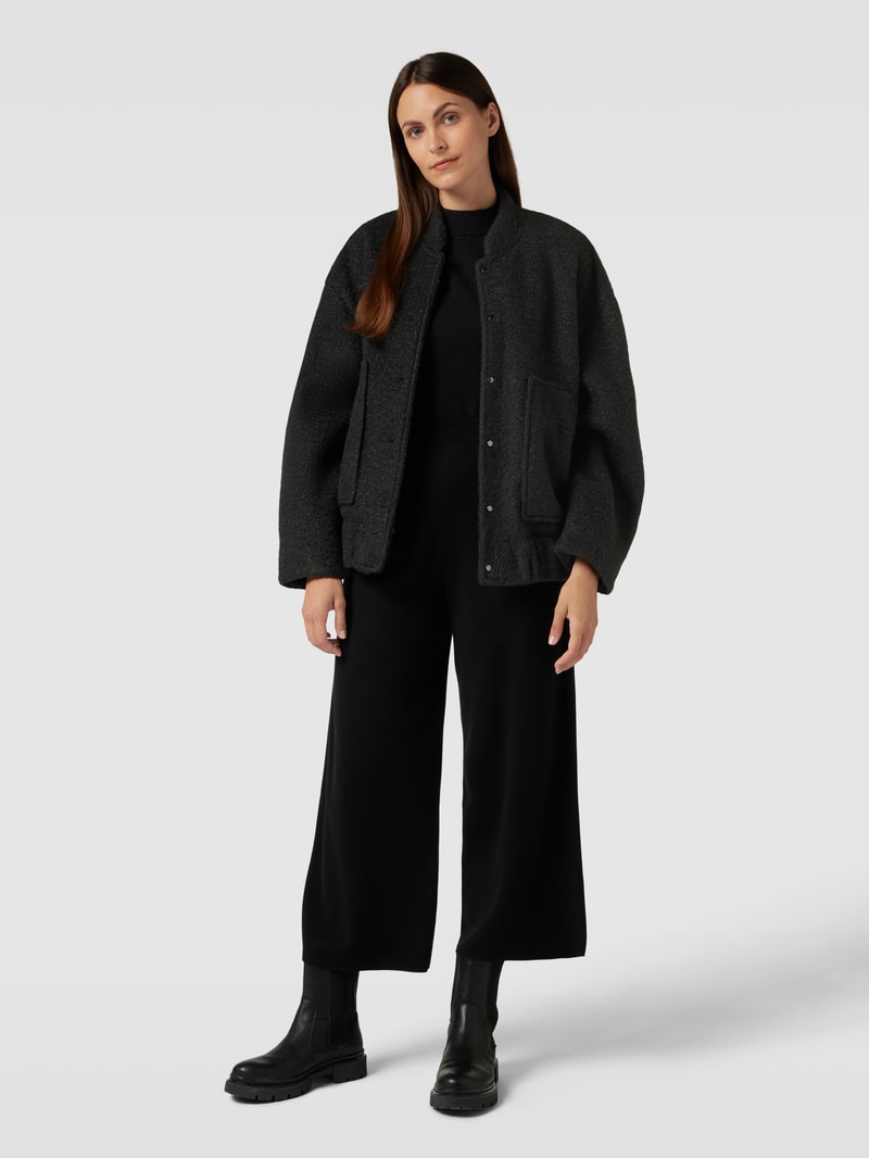 Jacke mit Stehkragen Modell 'SUGAR' in anthrazit