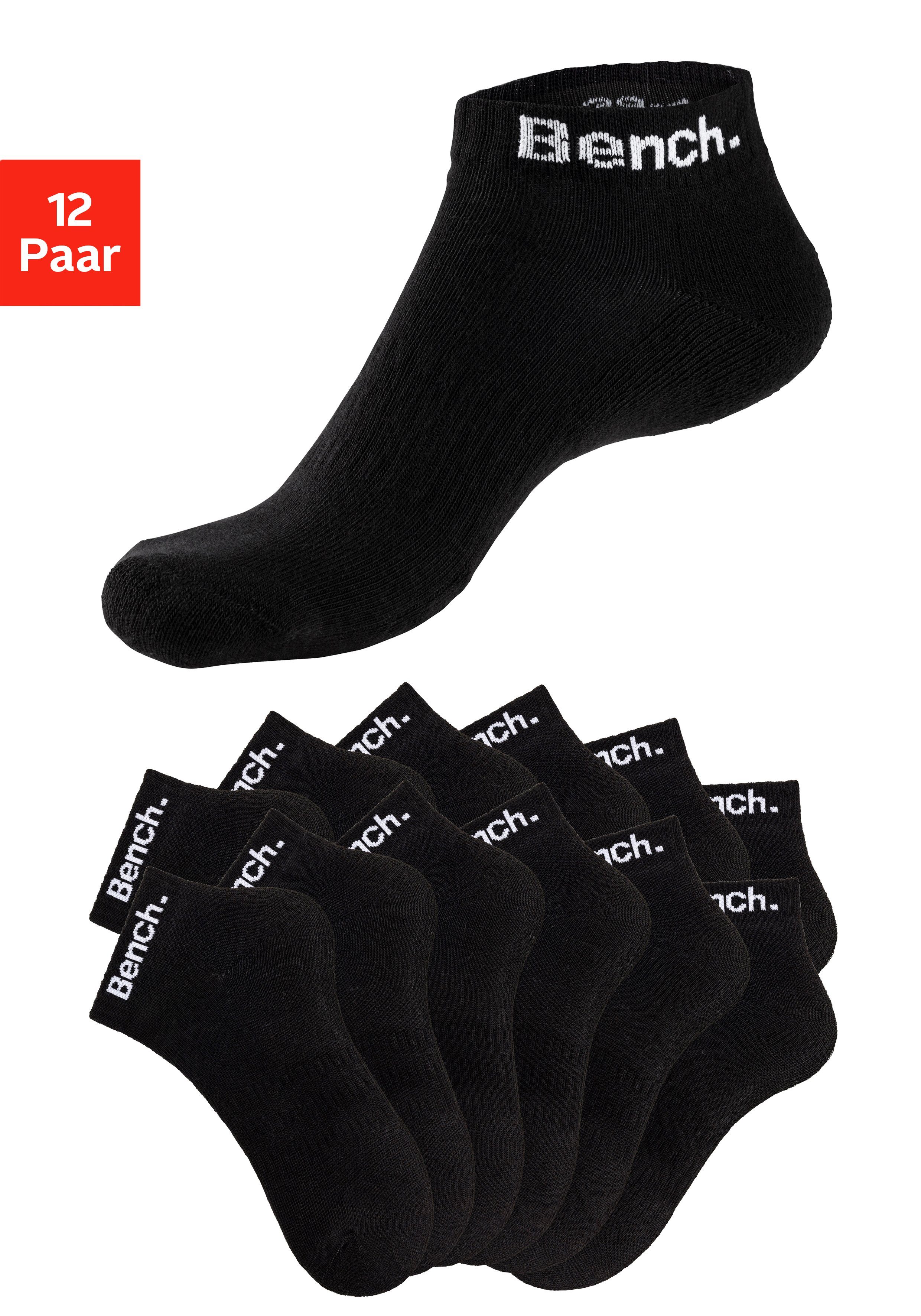 Bench. Sportsocken (Set, 12-Paar) Tennis Kurzsocken mit Halbfußfrottee