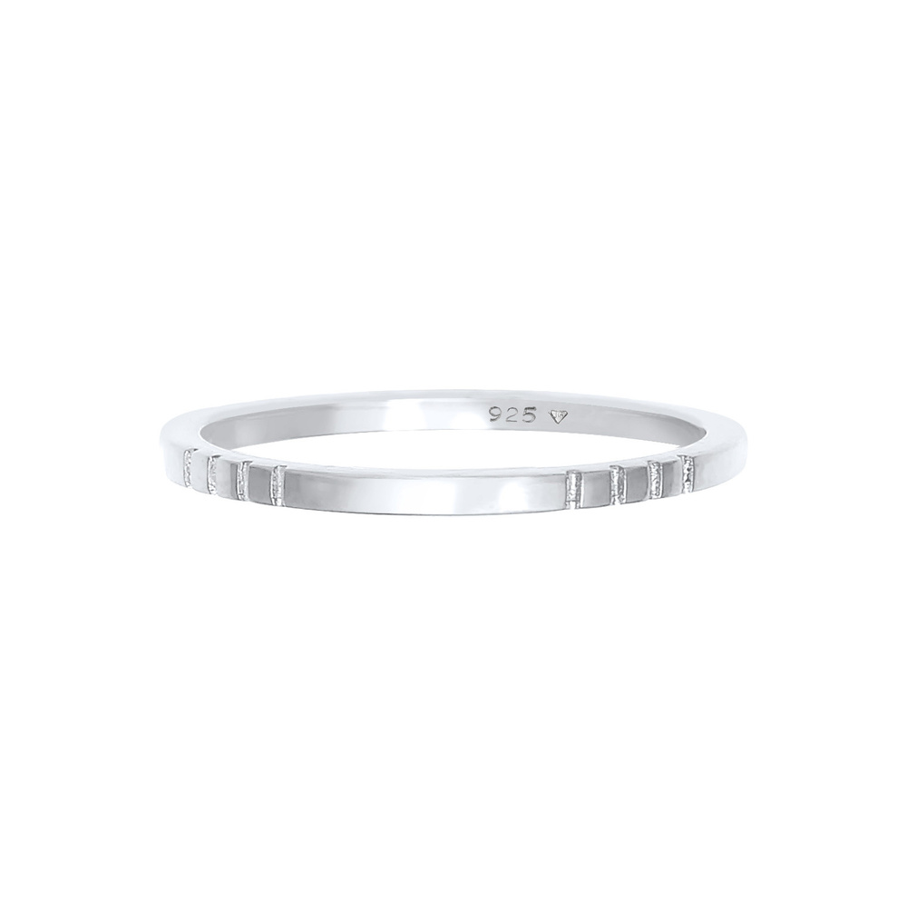 Elli Elli Bague Femmes pile bande tendance en argent sterling 925 Bague