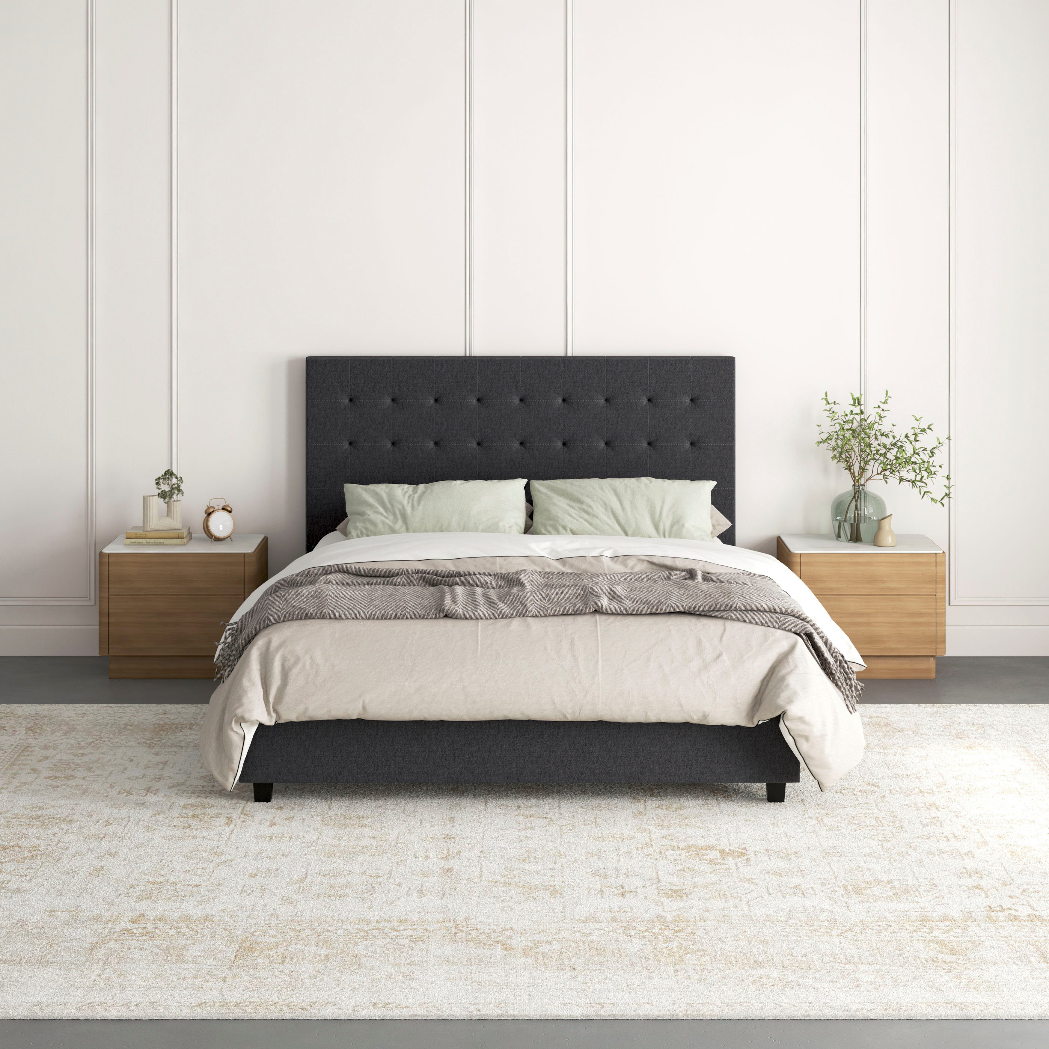 Home affaire Polsterbett (1-tlg), mit Steppung, gepolstert, Liegefläche 140x200 oder 180x200 cm
