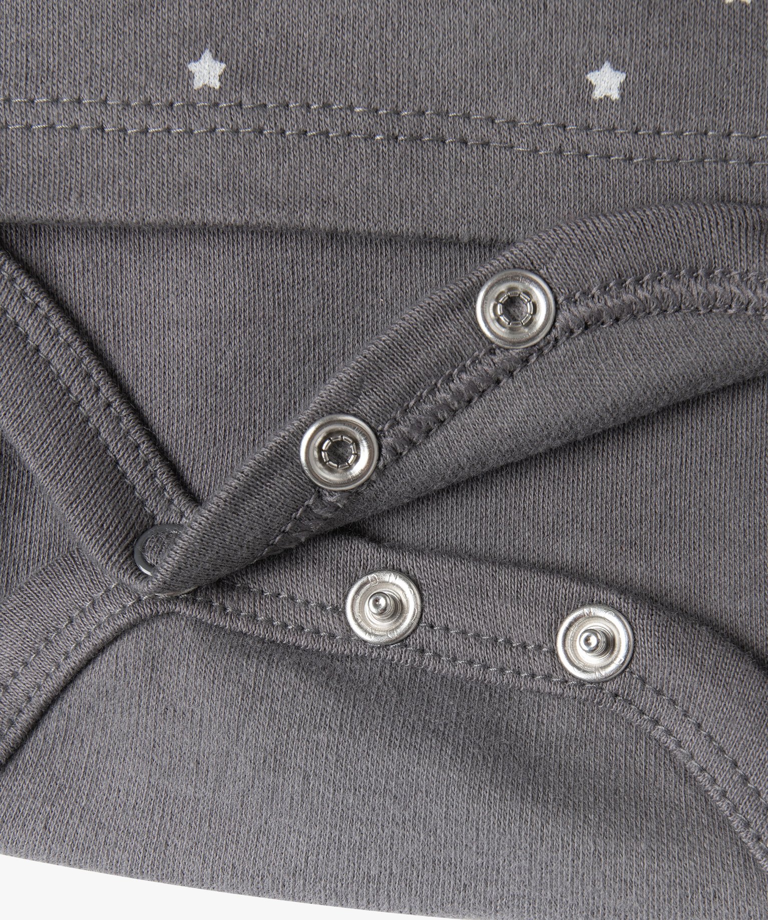 Body bébé à manches longues effet tee-shirt gris fonce | GEMO