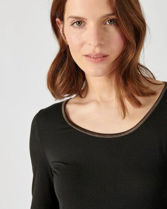 T-shirt Thermolactyl Sensitive biais satin, manches longues